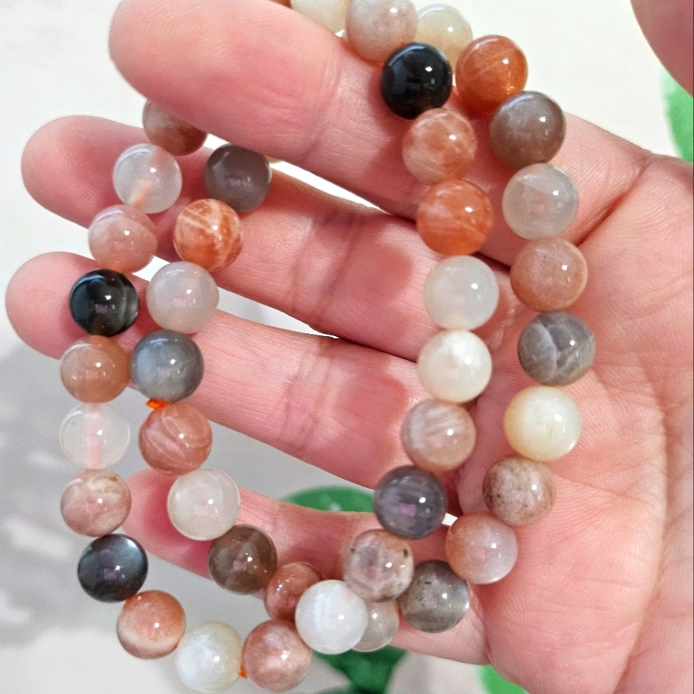 rainbow moonstone bracelet
